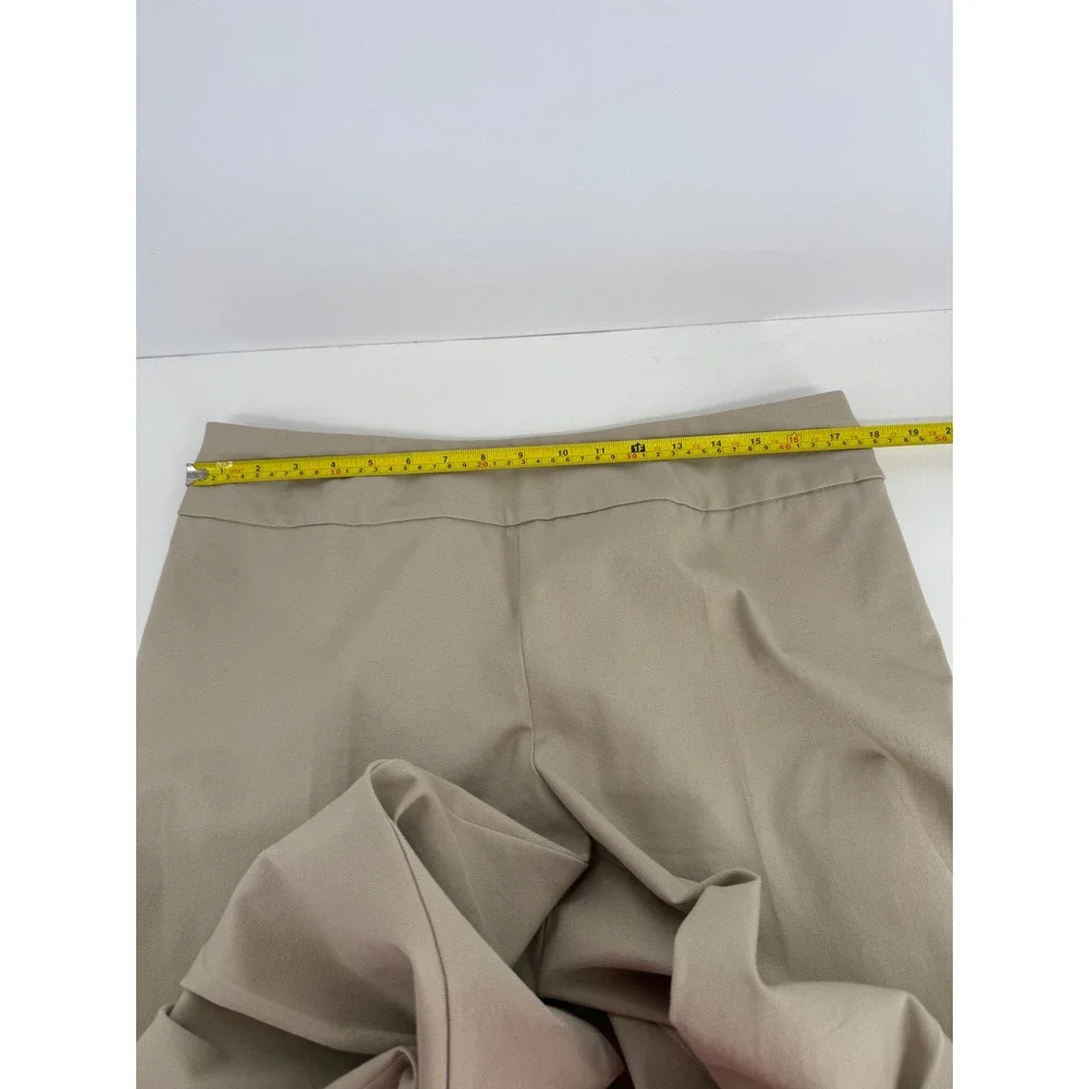 Chicos Fabulously Slimming Ankle Pants Tan Khaki Pull On Stretch Sz 2 (L) - Picture 7 of 12